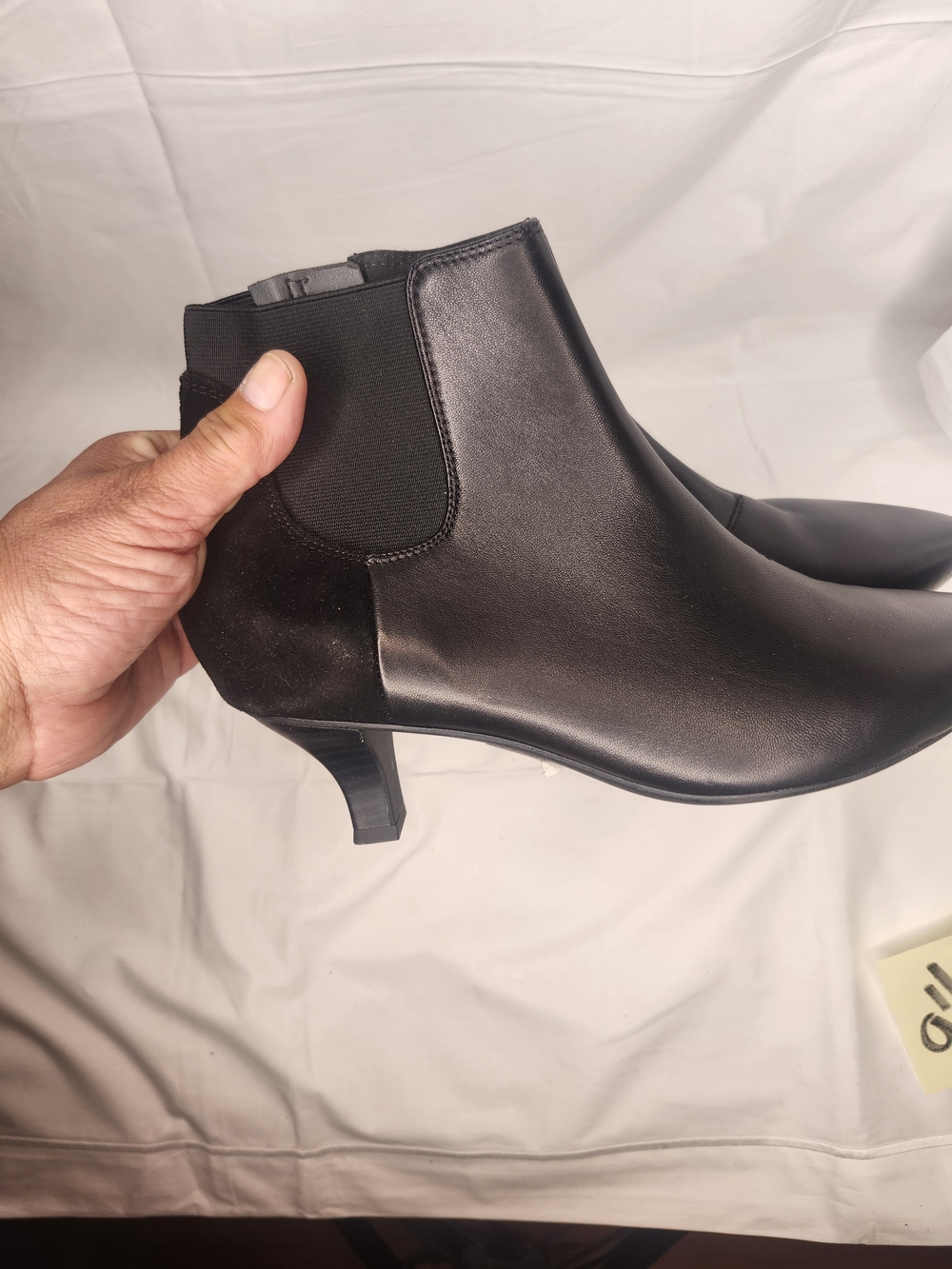 Clarks Black Women's Chelsea Ankle Boots with Kitten Heel